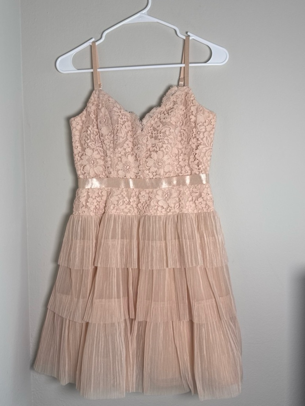 BCBG Max Azria Lace & Tulle Mini Dress — Size 4